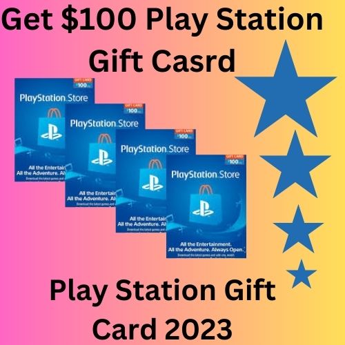 New Play Station Gift Card-2023